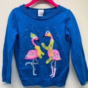 Gymboree Girls Flamingo Sweater
